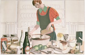 The Christmas Pudding, Poster 1928 by F.C. Harrison