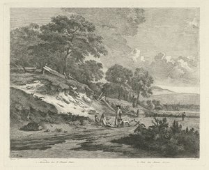 Dune Landscape with Resting Hunters
