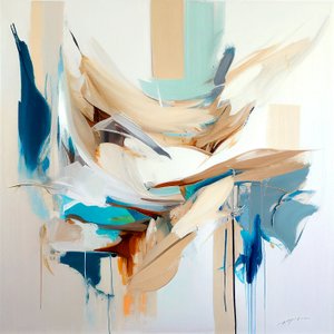Abstract Painting Composition for Sale for Living Room, Canvas Prints