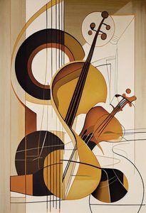 Music Abstract: A Violin by F. Abderrahim
