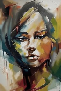 Sad Girl Face by F. Abderrahim