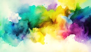 Watercolor Abstract, Colorful Background Painting, Art Prints