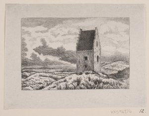 The Sanded Church at Skagen by F. Hendriksen