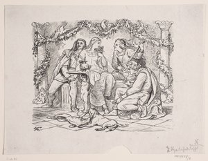 The Court of Love in Narbonne by F. Hendriksen