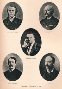 Great Musicians - Plate XI, c1880, 1895 by F. Jenkins Heliog