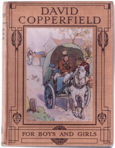 Front cover design, illustration from David Copperfield, 1914