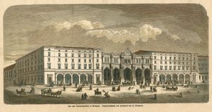 The First Stuttgart Railway Station Building by F. Obermann