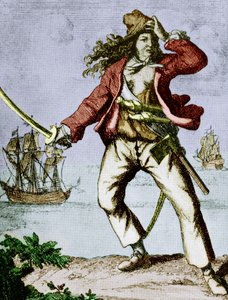 Mary Read (1690-1720) english woman pirate by F. Wentworth