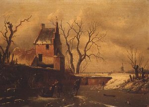 Winter Landscape by F. van Herte