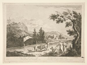 Landscape with Ruins, from a Series of 4