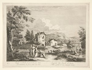 Landscape with Ruins, from a Series of 4 by Fabio Berardi