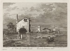 Man Divided by Death by Fabio Berardi after Canaletto