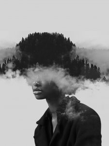 Surreal Forest Portrait by Fadil Roze