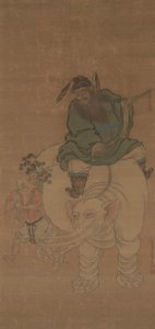 Zhong Kui Riding an Elephant