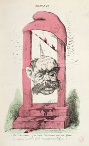 Caricature of Otto von Bismarck, 1870 by Faustin