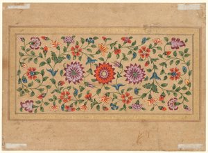 Scrolling Floral Vines (verso) by Fayzullah