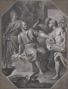 Manius Curius Dentatus Refusing the Presents of the Samnite Ambassadors