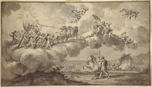 Tapestry Design: Apollo in his Chariot Led by Aurora