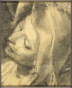 Head of the Swooning Virgin: Study for the Deposition (detail)