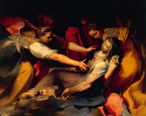 Fainting of the Virgin, Detail from the 