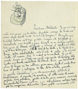 Autograph Letter to Melchor Fernandez Alamgro, Granada