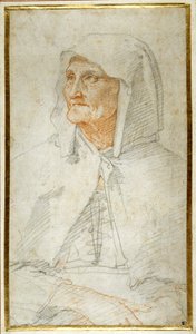 An Old Lady Seated, Half Length