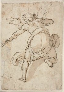 Angel Holding a Trumpet by Federico Zuccaro