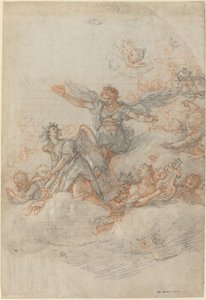 Angels and Putti in the Clouds by Federico Zuccaro