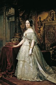 Portrait of Isabella II of Spain by Federico de Madrazo y Kuntz