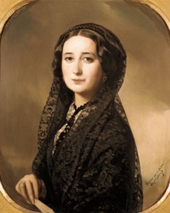 Portrait of Spanish Poet Carolina Coronado