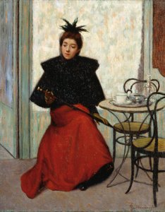 At cafe, by Federico Zandomeneghi