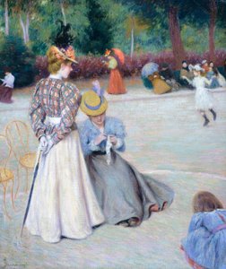 Games at Park by Federigo Zandomeneghi