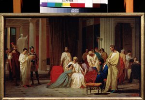 The Reading of the Death Sentence of Roman Senator Publius Clodius Thrasea Paetus in 66 AD by Fedor Andreevich Bronnikov