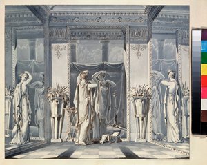Dushenka Admiring Himself in the Mirror (Story of Cupid and Psyche)