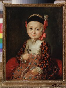 Portrait of Alexei Grigorievitch Bobrinski (1762-1813) as a Child by Fedor Stepanovich Rokotov