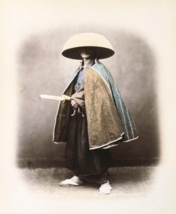 A Japanese Samurai in Traditional Costume