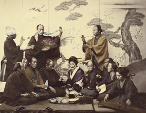 A Social Meal by Felice Beato