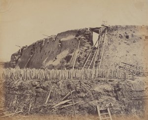 Angle of North Taku Fort at Which the French Entered, August 21, 1860 by Felice Beato