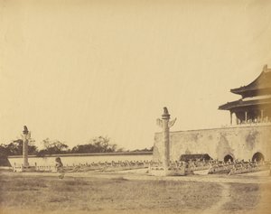 Entrance to the Winter Palace, Peking, October 1860 by Felice Beato