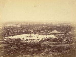 General View of Mandalay from Mandalay Hill Showing the 450 Pagodas and the Incomparable Pagoda