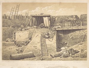 Interior of North Fort Taku, at the Angle Where the British Troops Entered by Felice Beato