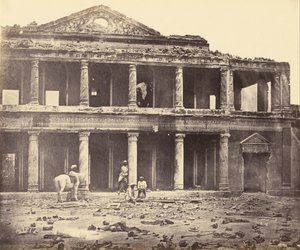 Interior of Secundra Bagh after the Massacre by Felice Beato