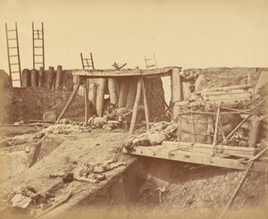 Interior of the Angle of North Fort Immediately After the Capture