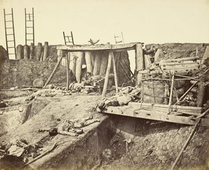 Interior of the Angle of North Fort immediately after its capture by Felice Beato