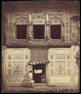 Interior of the Sikh Temple with Marble Mosaic by Felice Beato