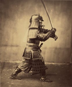 Japanese Warrior in Armour, 1865-7 by Felice Beato