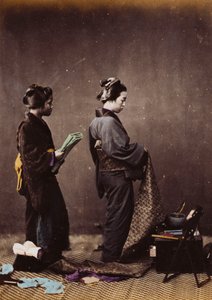 Japanese Women Dressing by Felice Beato