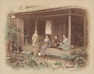 Japanese Women in a Private House by Felice Beato