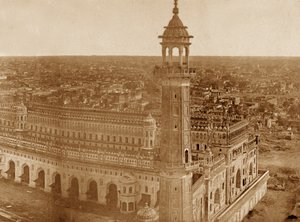 Panorama of MachiBoran, Lucknow by Felice Beato