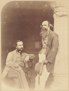 Portrait of Two European Men, One Seated, One Standing